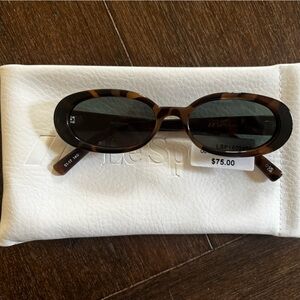 Brown Le Specs Outta Love Sunglasses